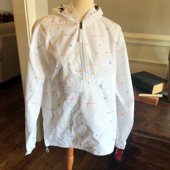 Champion Jackets & Blazers - NWT Champion white multi jacket